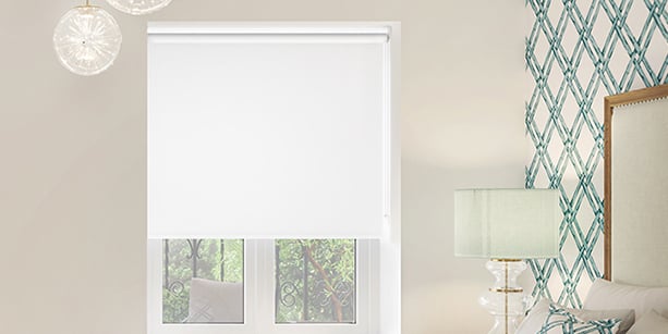Verona (Blackout), Pure White - Roller Blind